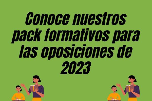 Packs formativos para las oposiciones de Secundaria de 2023